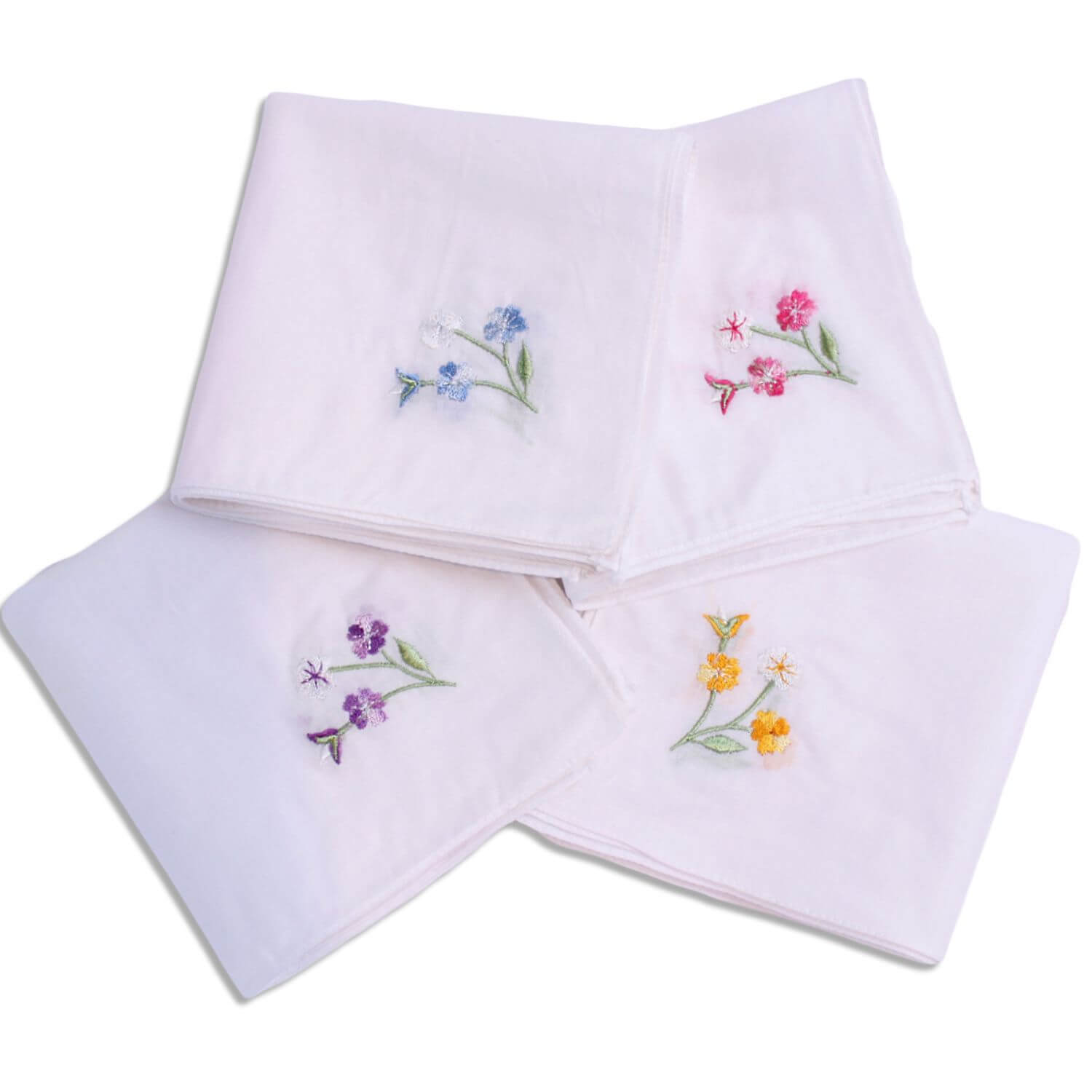 Florentina Embroidered Ladies Handkerchiefs